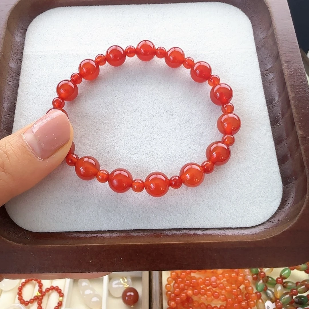 玛瑙/玉髓合金手链开播福利露思同款玛瑙手串