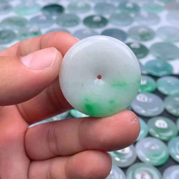 翡翠未镶嵌颈饰缅甸天然A货翡翠34.6-5.5