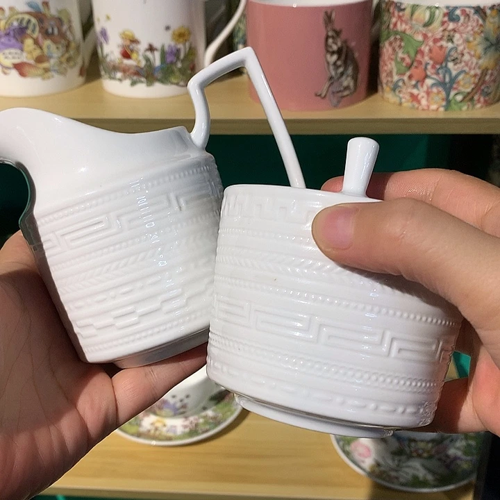 瓷片糖罐奶壶糖罐