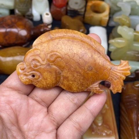 和田玉未镶嵌颈饰55