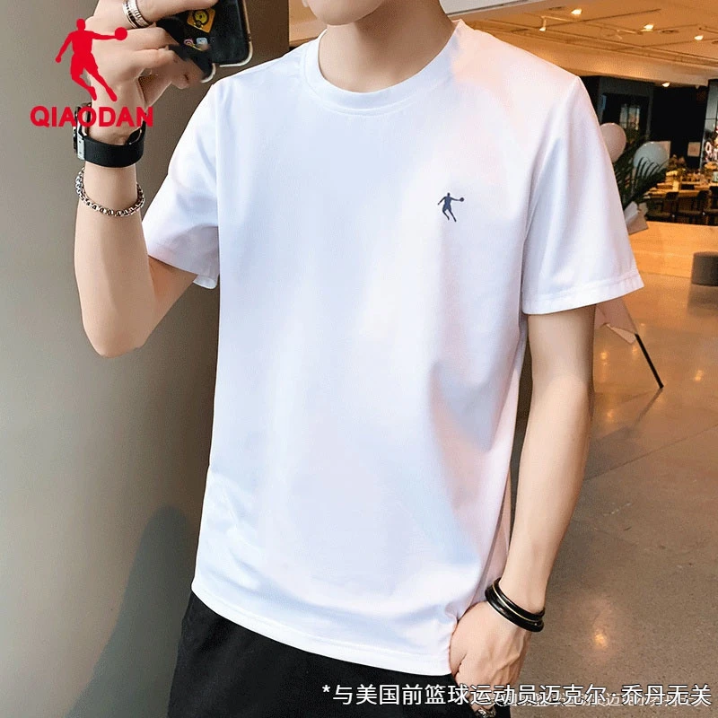 乔丹短袖男夏季运动t恤宽松跑步速干衣透气冰丝体恤男装上衣男款