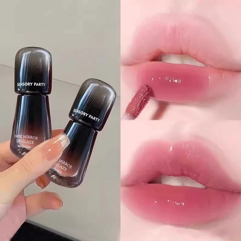 裸色系显白水光镜面成膜唇釉低饱和度自然伪素颜口红不掉色不沾杯