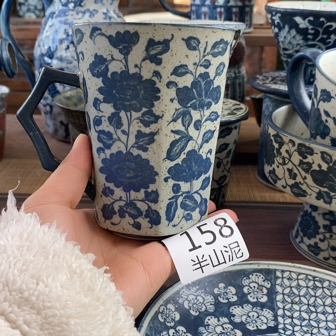 陶手工手绘青花高温陶瓷