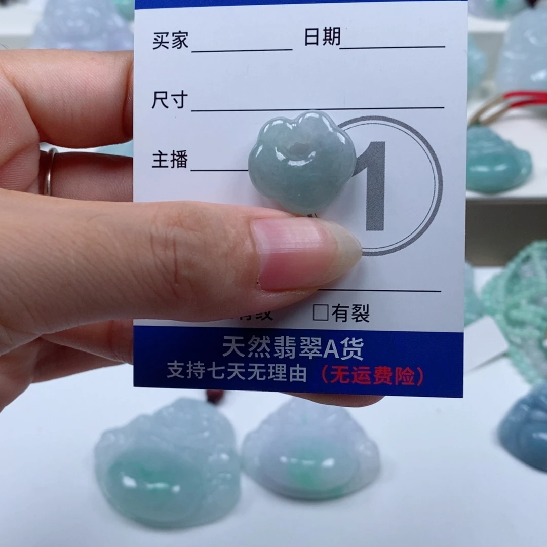 颈饰未镶嵌翡翠天然翡翠