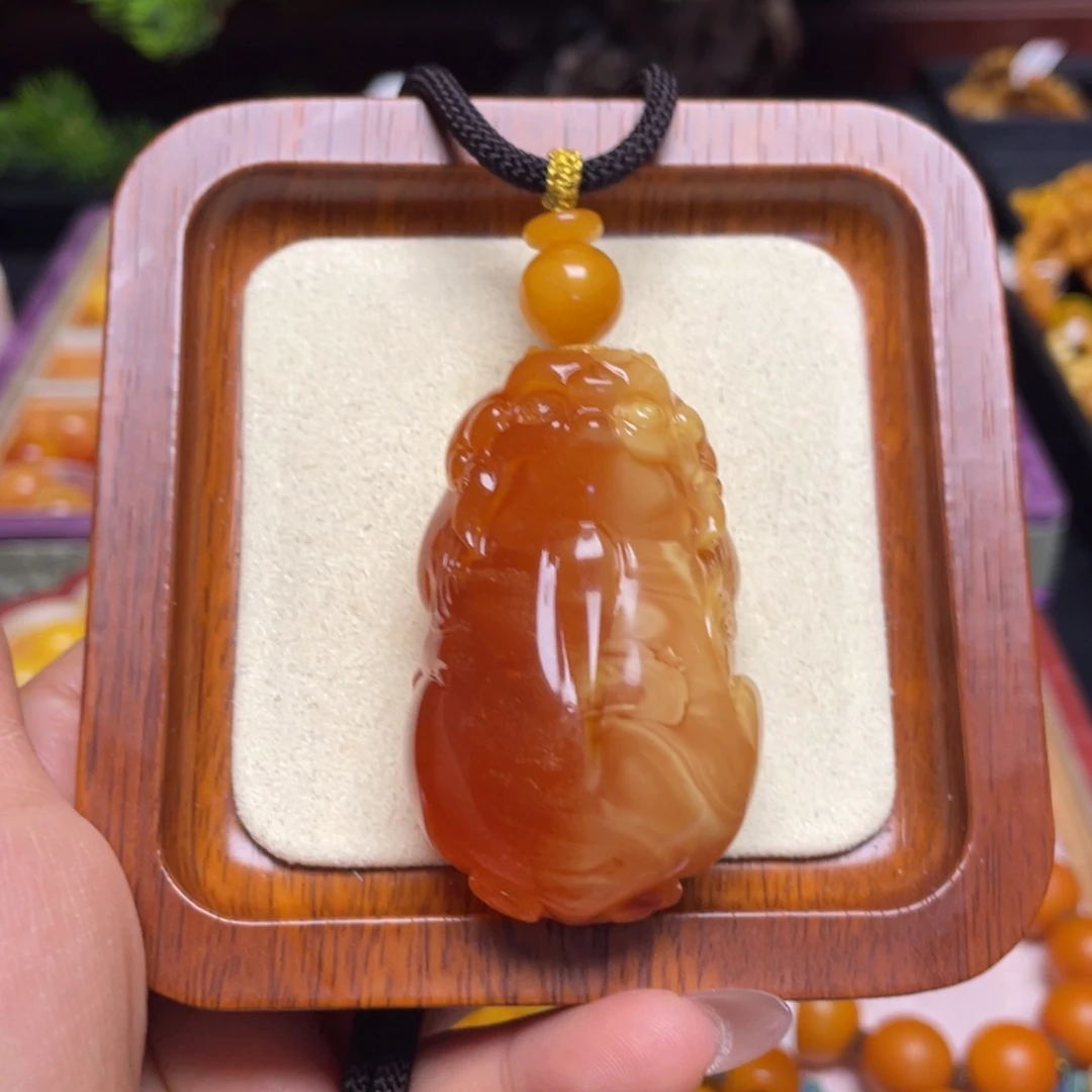 蜜蜡颈饰未镶嵌项链