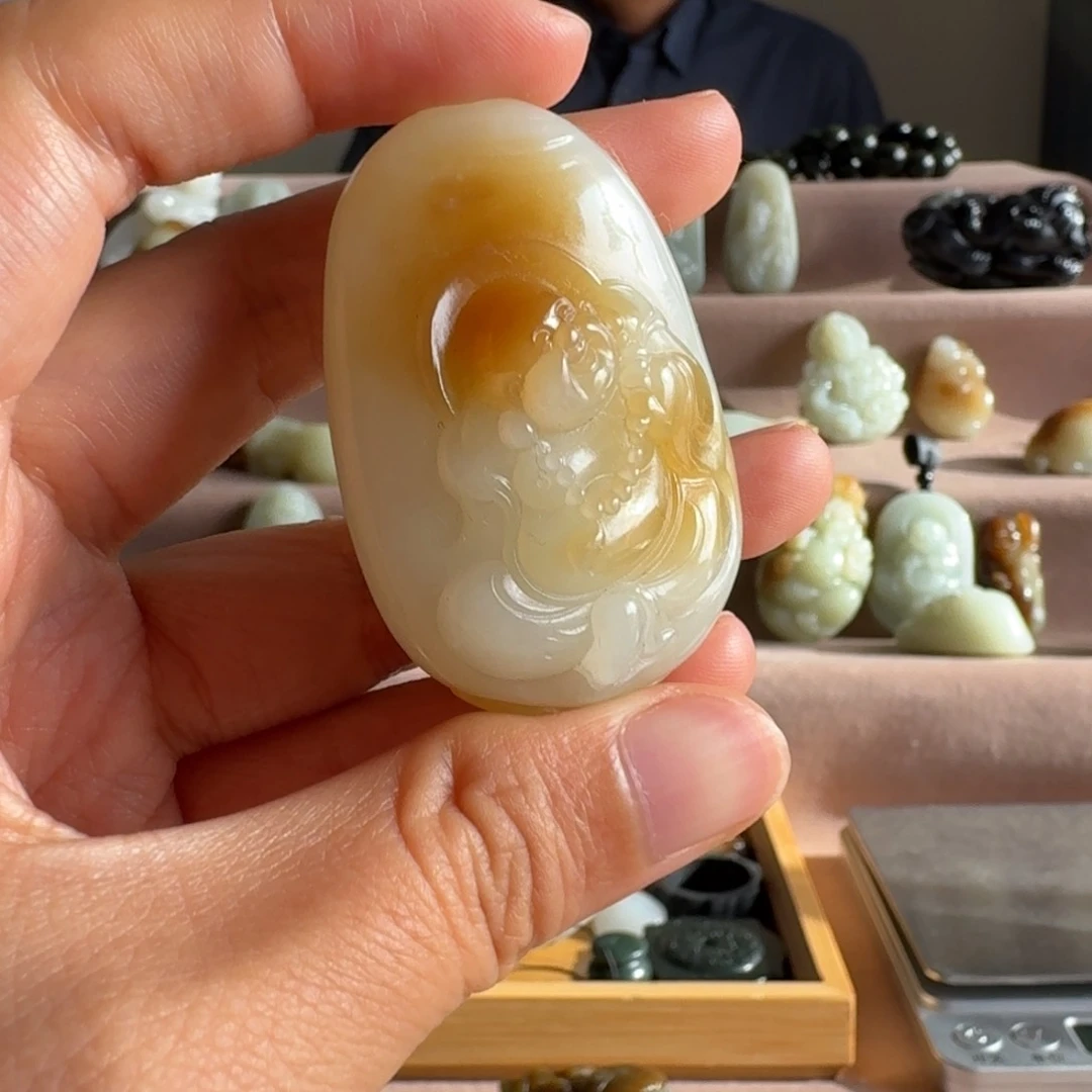 手链未镶嵌和田玉（糖玉）
