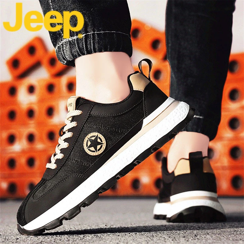 jeep吉普阿甘鞋男鞋秋季休闲鞋子男款2025新款潮牌厚底运动鞋男士