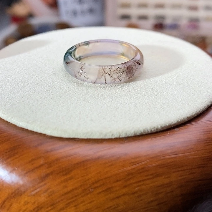 玛瑙/玉髓未镶嵌戒指A 63不退换港20内径19.1