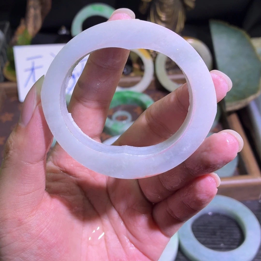定制翡翠未镶嵌缅甸翡翠A货手镯毛胚定制