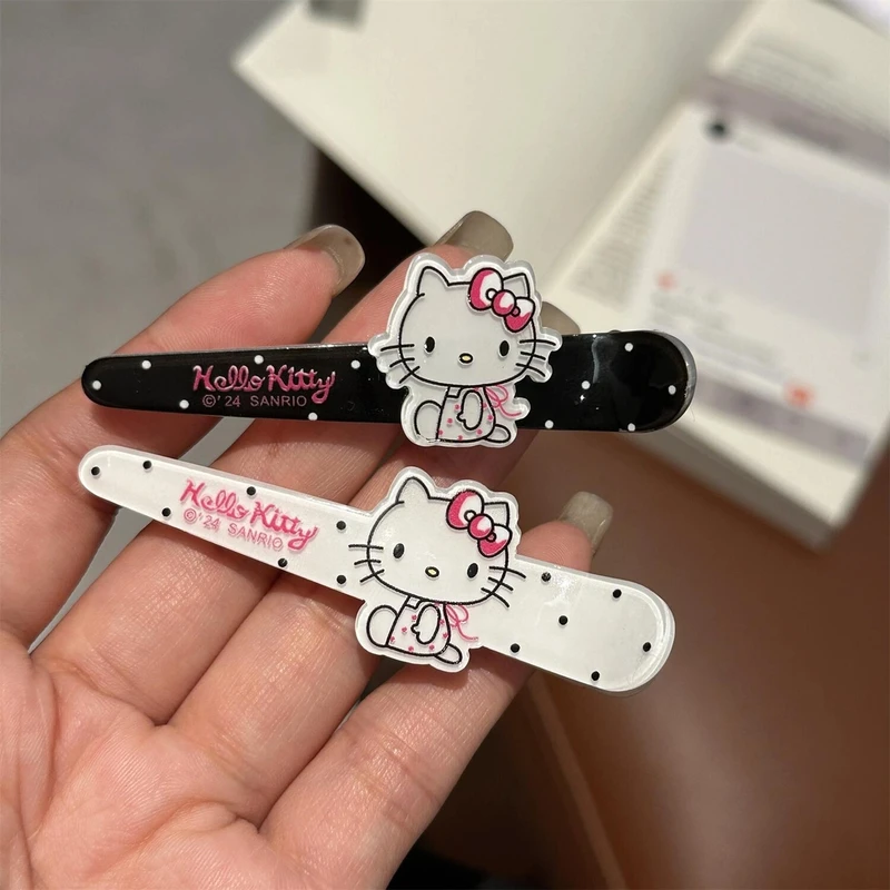 可爱hello kitty发夹甜美卡通超仙少女鸭嘴夹网红ins风侧刘海夹