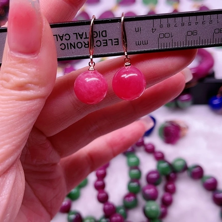 红宝石蔷薇银S925镶嵌