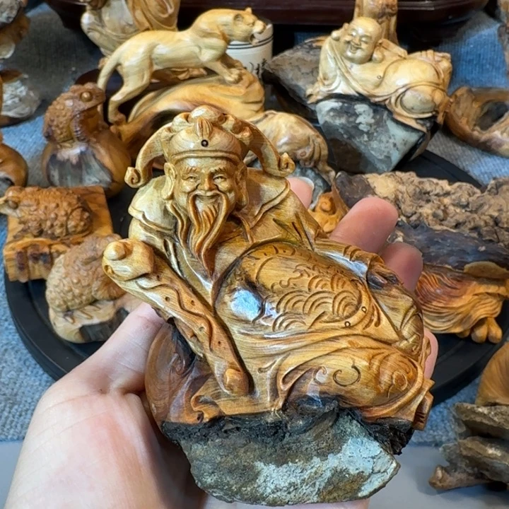 崖柏摆件手把件等