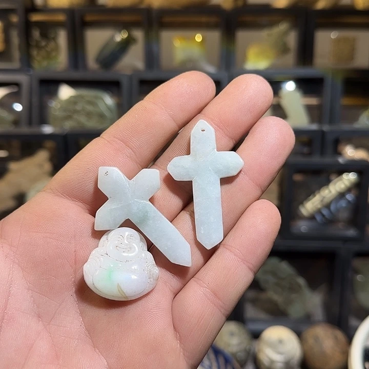 漂***时玛瑙/玉髓合金颈饰工艺品吊坠