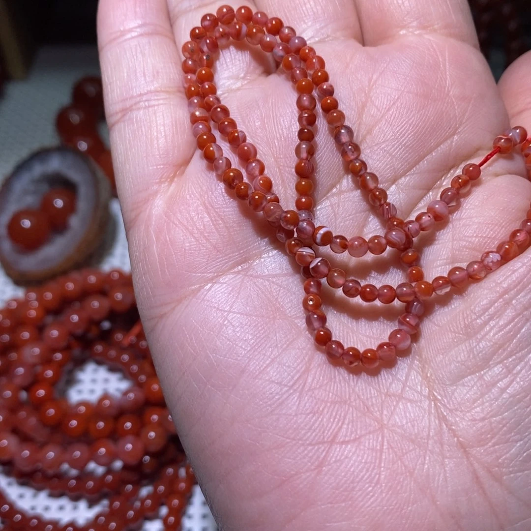 南红玛瑙未镶嵌单珠卡3