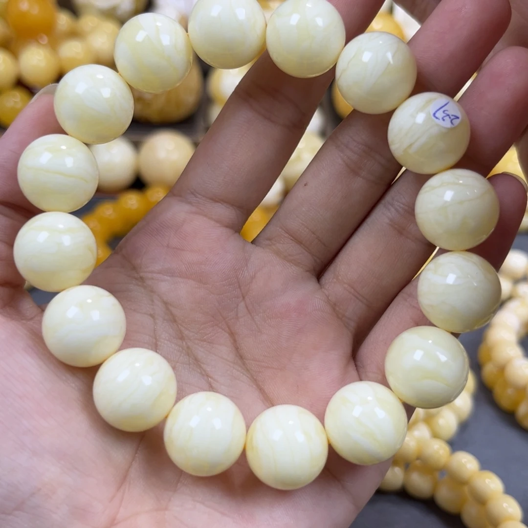 手串琥珀未镶嵌同料15mm