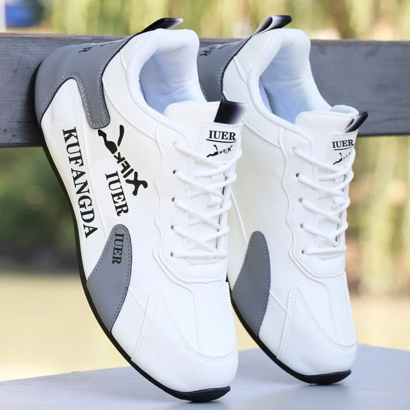 秋冬男鞋新款防水皮面运动鞋轻便百搭老爹休闲鞋学生跑步鞋男潮鞋