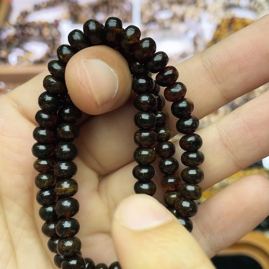 琥珀未镶嵌裸石5+抚顺琥珀108