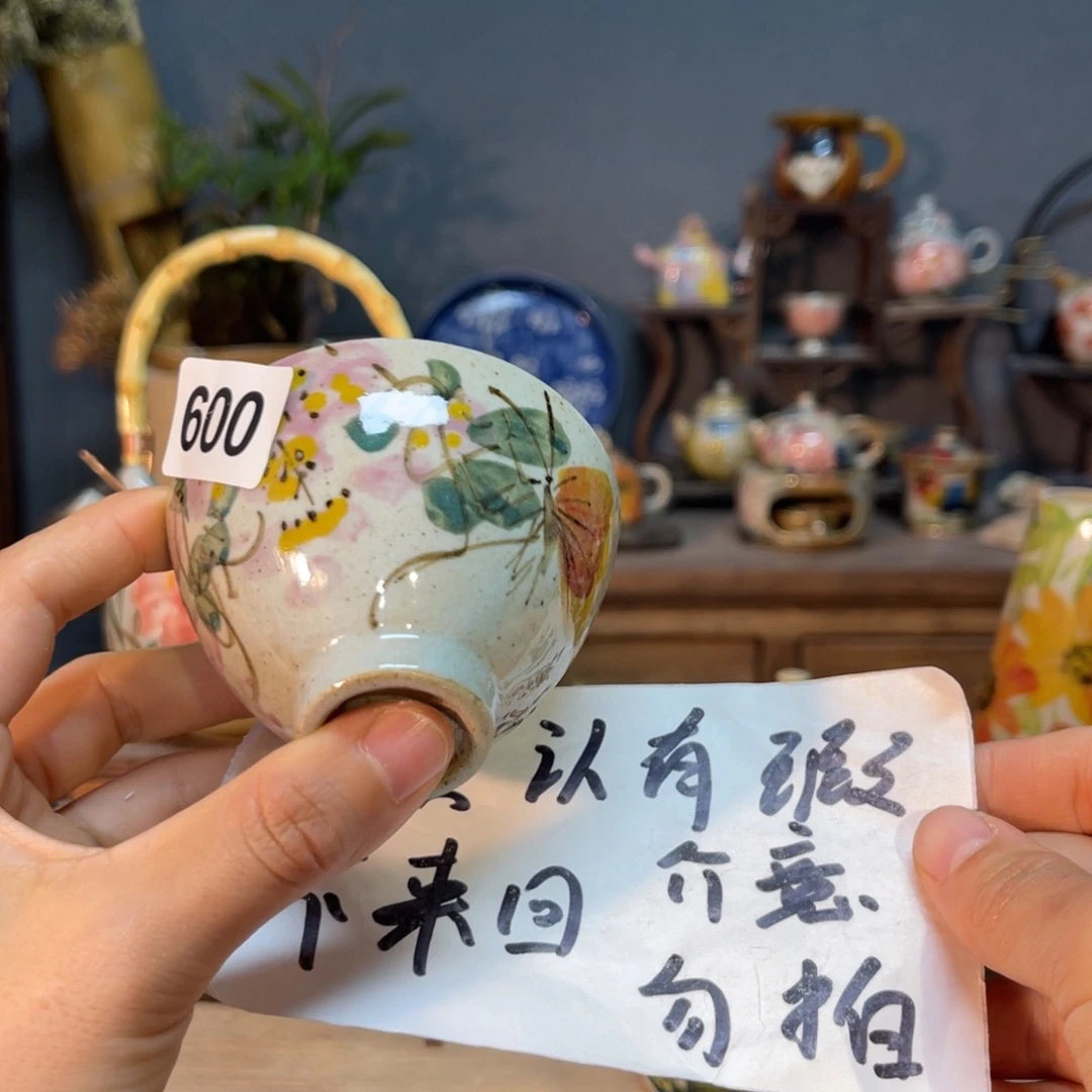 杯素浅陶瓷手工手绘