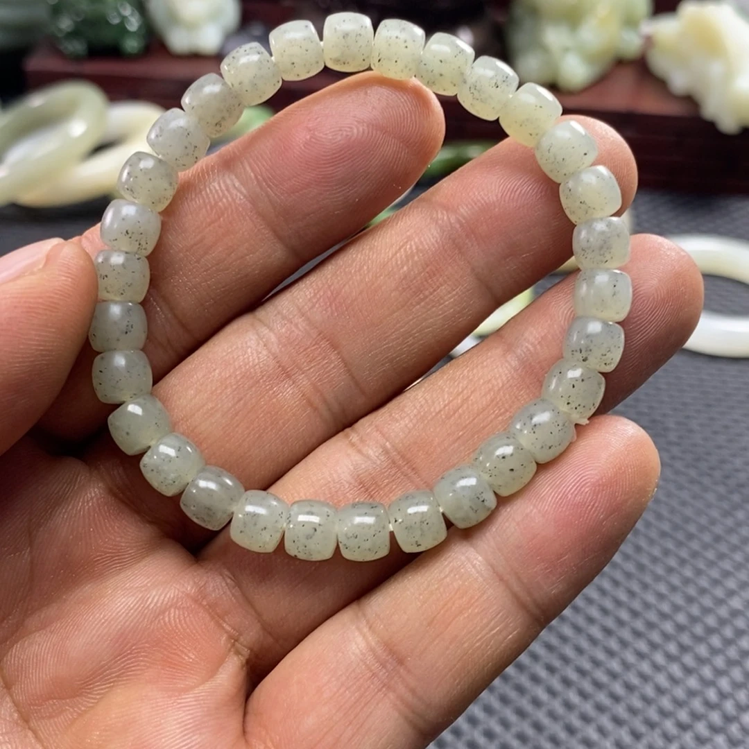 和田玉未镶嵌手链