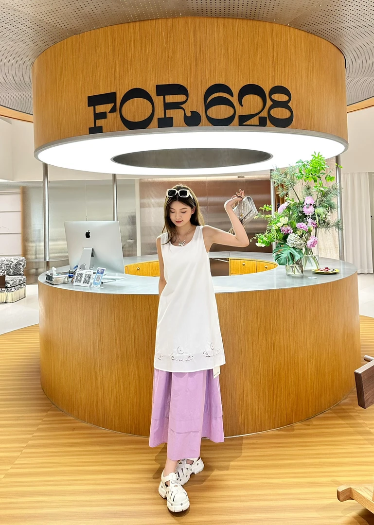 Hi TO Hi 设计师品牌小众新款 立体花背心裙