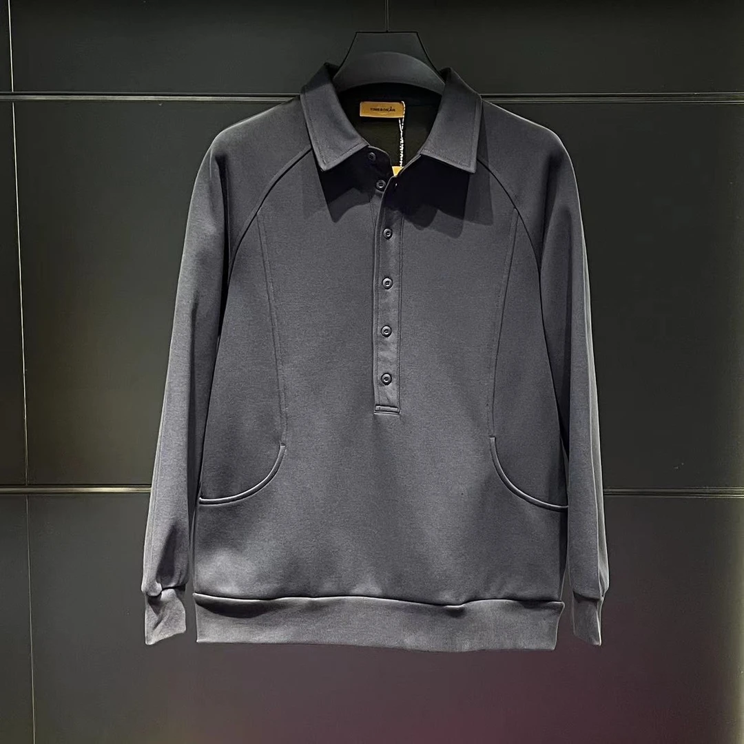 【TIME BOKAN】男士秋冬新款时尚百搭潮流翻领卫衣外套