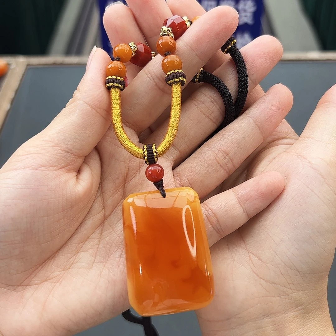 手链琥珀未镶嵌吊坠
