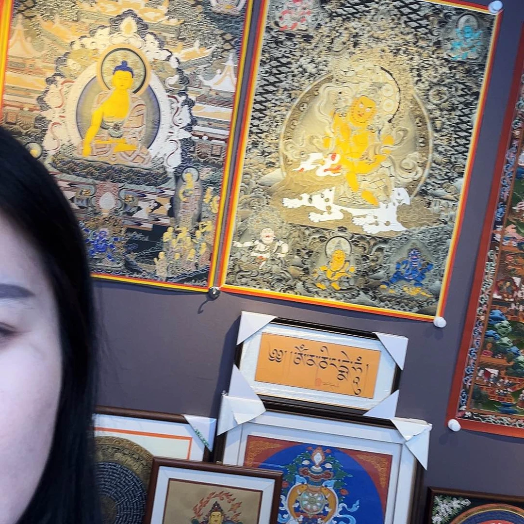 津***އ装裱画青海热贡手绘唐卡画芯