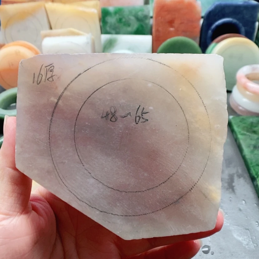 【闪购商品】未镶嵌手镯石英质玉（金丝玉）定制