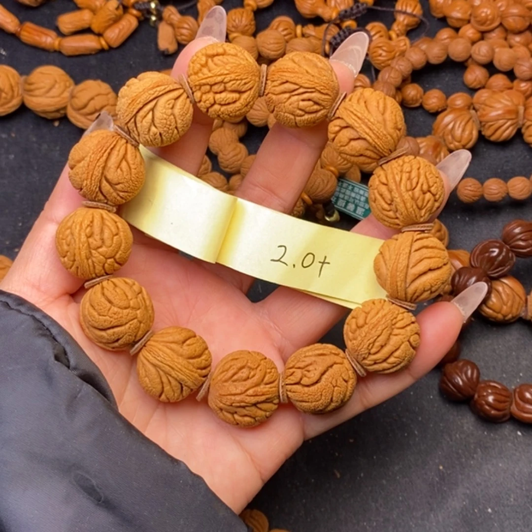 秦岭龙纹桃核13颗