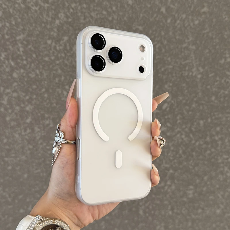 适用于苹果17promax手机壳磨砂17Air带镜头膜16plus磁吸15硬14/13