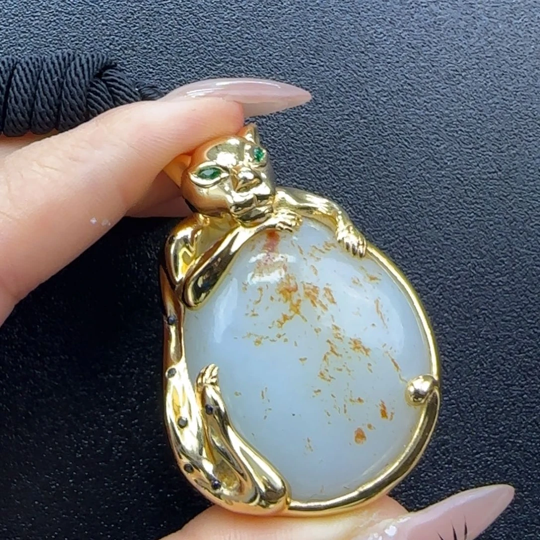 和田玉未镶嵌挂件