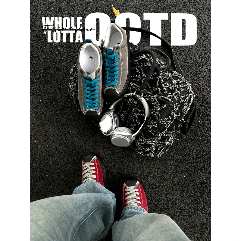 aoyo“长鞋带系列”时尚休闲鞋男户外莫吉托防滑耐磨通勤运动登山鞋