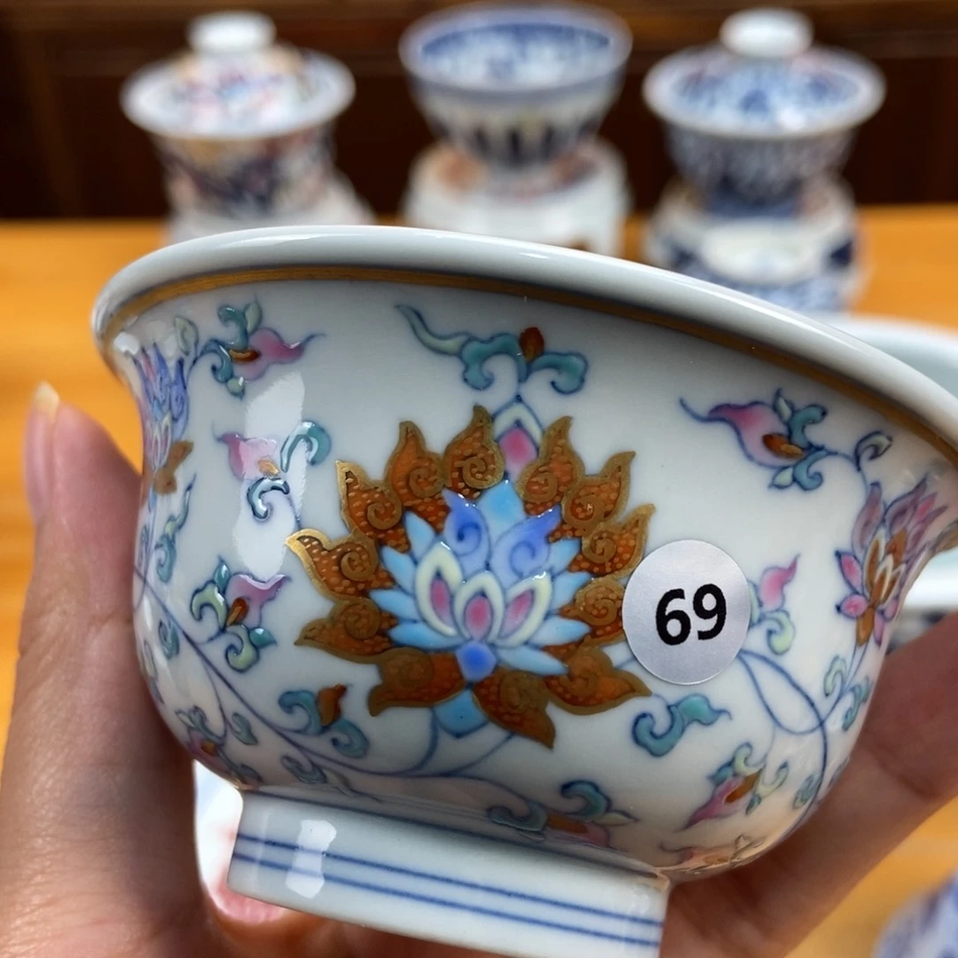 手绘现代茶具非古董