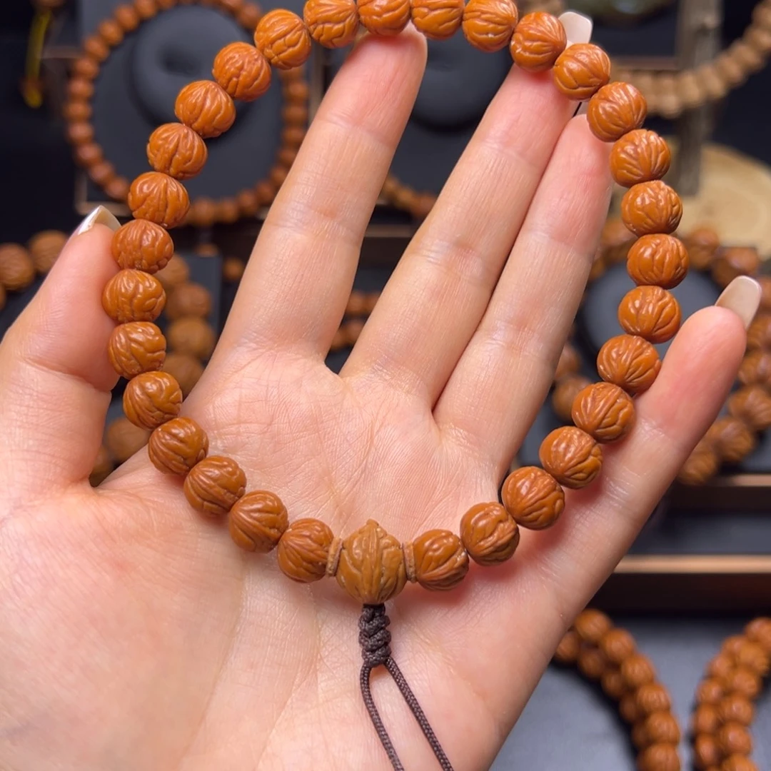 索***德手串桃核野生玉龙脊10