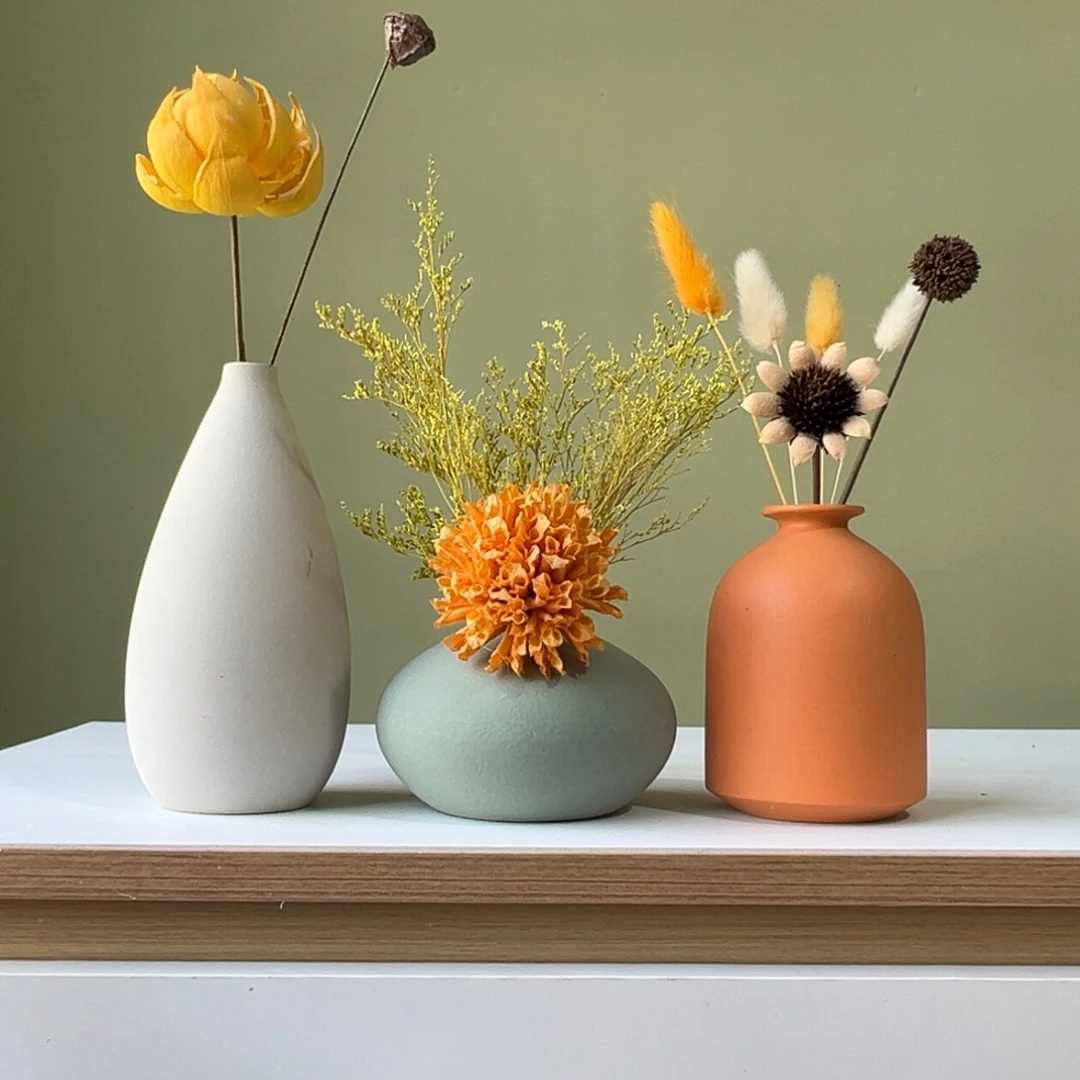 摆件花瓶带花高度20-30厘米左右