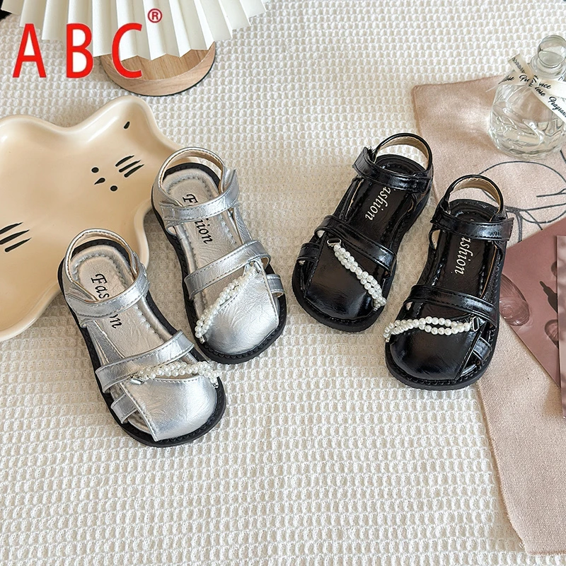 ABC女童包头夏季新款鞋子小女孩公主凉鞋女童6-12岁宝宝凉鞋儿童