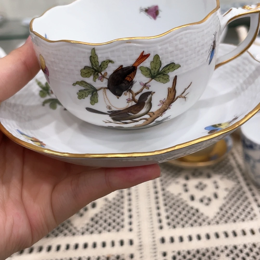 摆件中古赫伦红茶杯