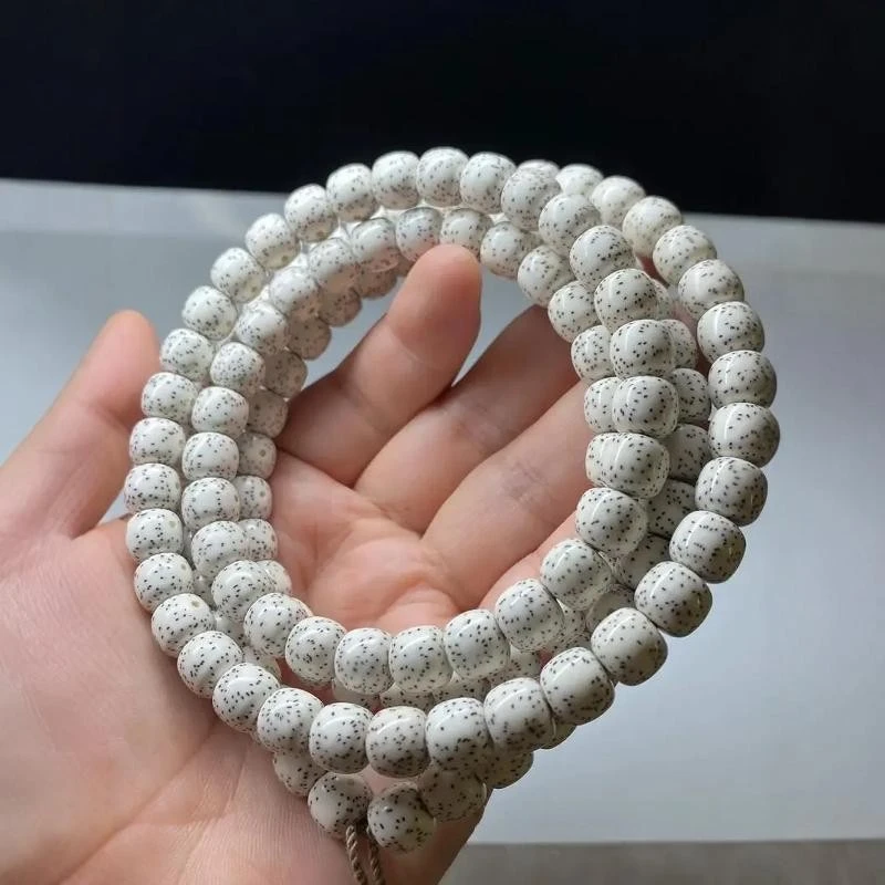 海南脱脂星月菩提108颗佛珠念珠高抛高密正月手链文玩把玩手串