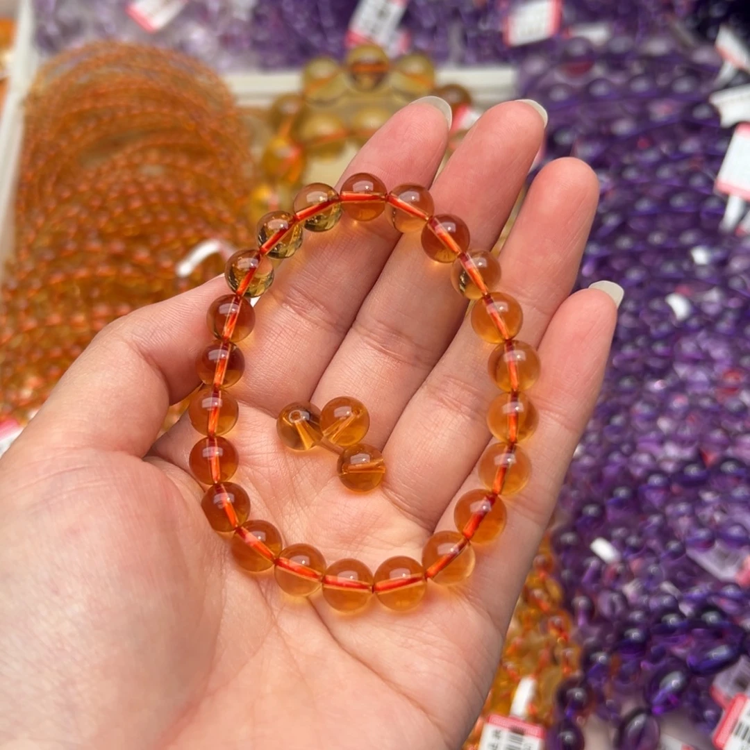 水晶手串未镶嵌黄水晶