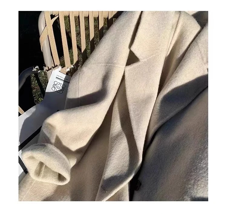 001-100（非图片款）网红春季时尚洋气气质羊绒韩版百搭双面毛呢