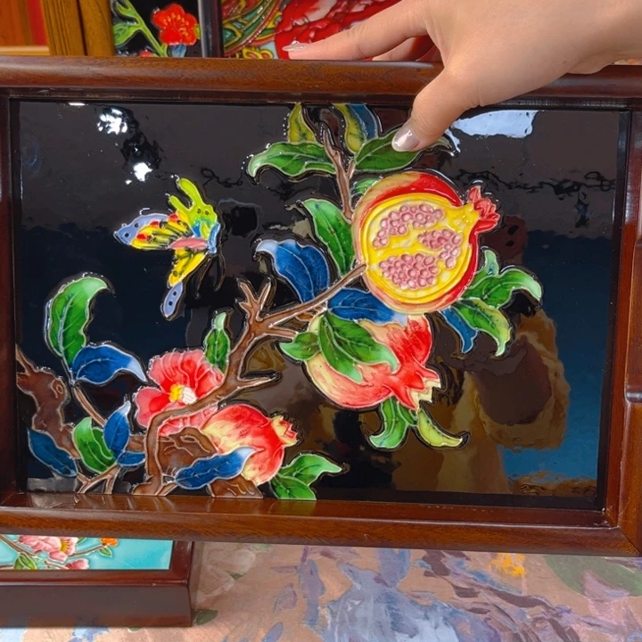 盖子款瓷板画艺术作品