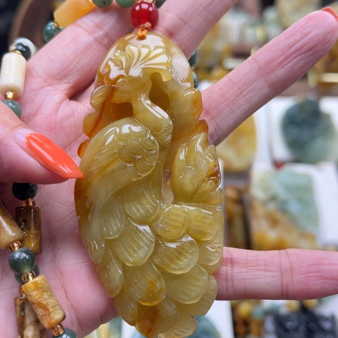 潮****岫玉未镶嵌挂件挂件