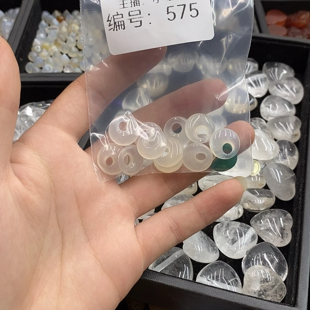 玛瑙/玉髓颈饰合金橙*