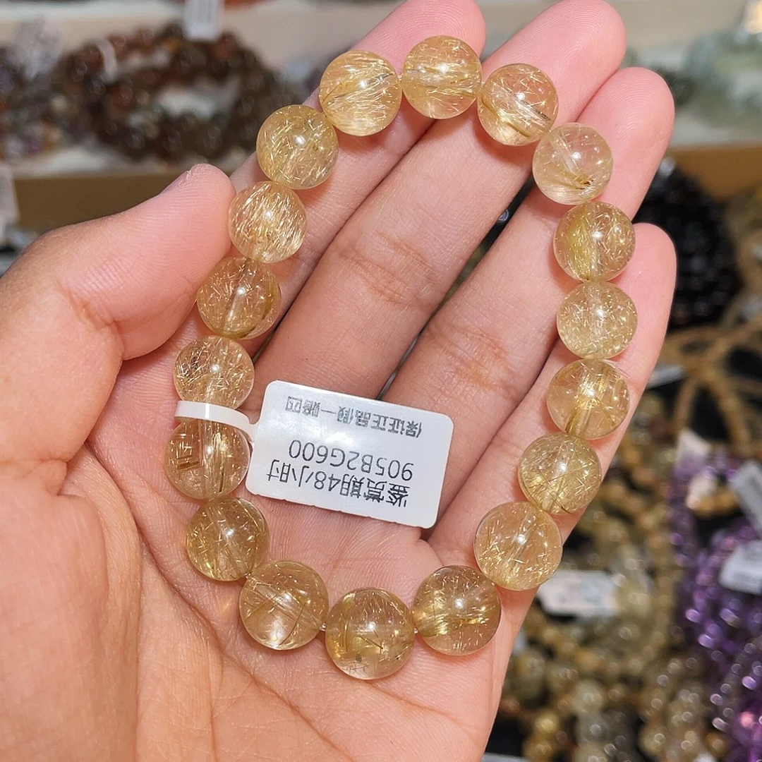 凯***丽手链未镶嵌发晶维纳斯金发10mm