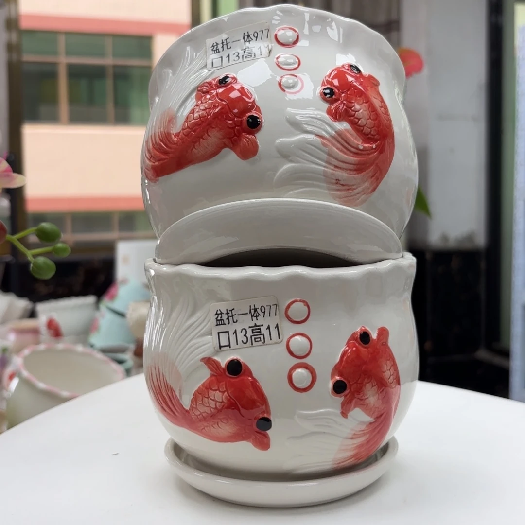 @夏西陶瓷花盆@@5977