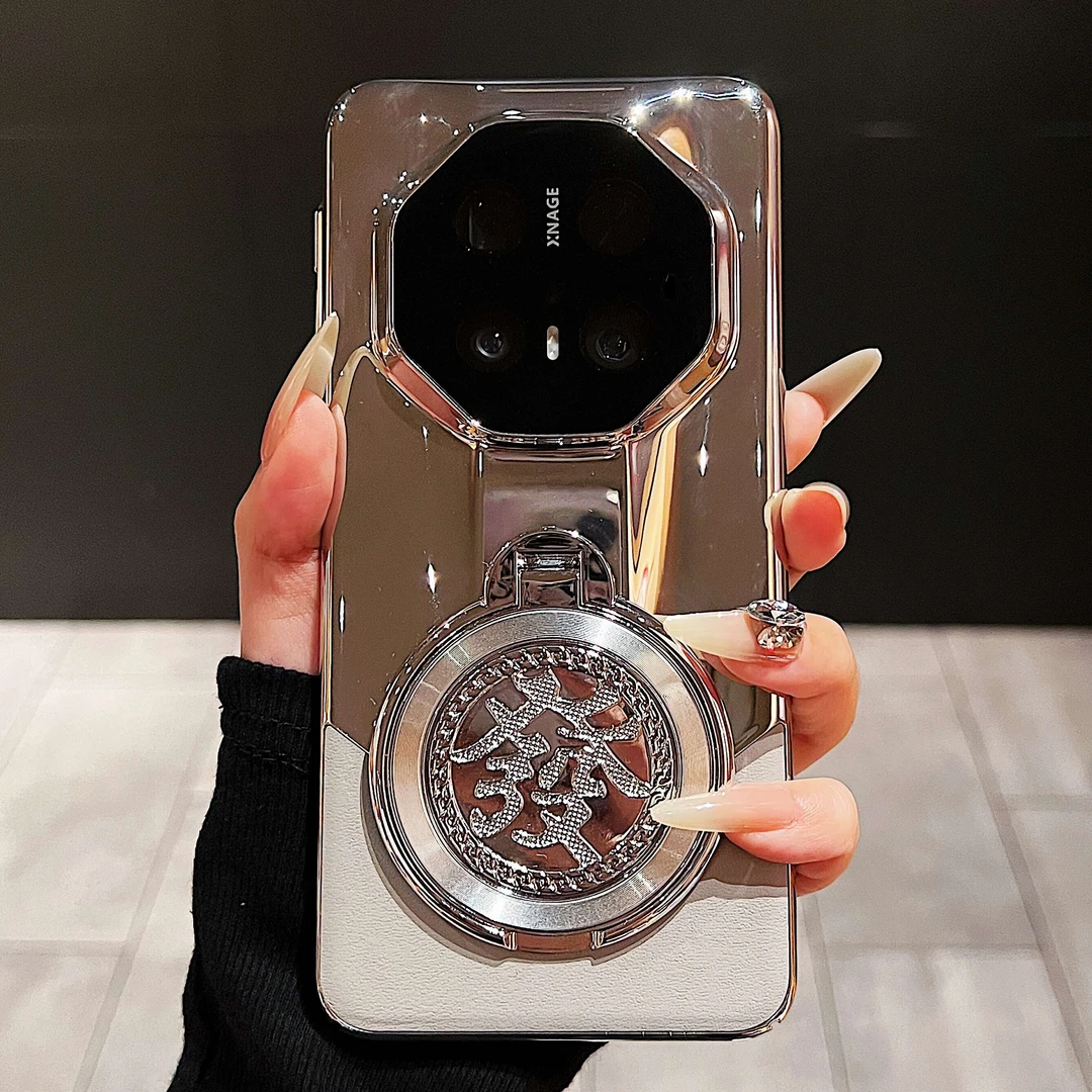 适用于华为mate70rs非凡大师手机壳国风转转發支架数码配件高级感