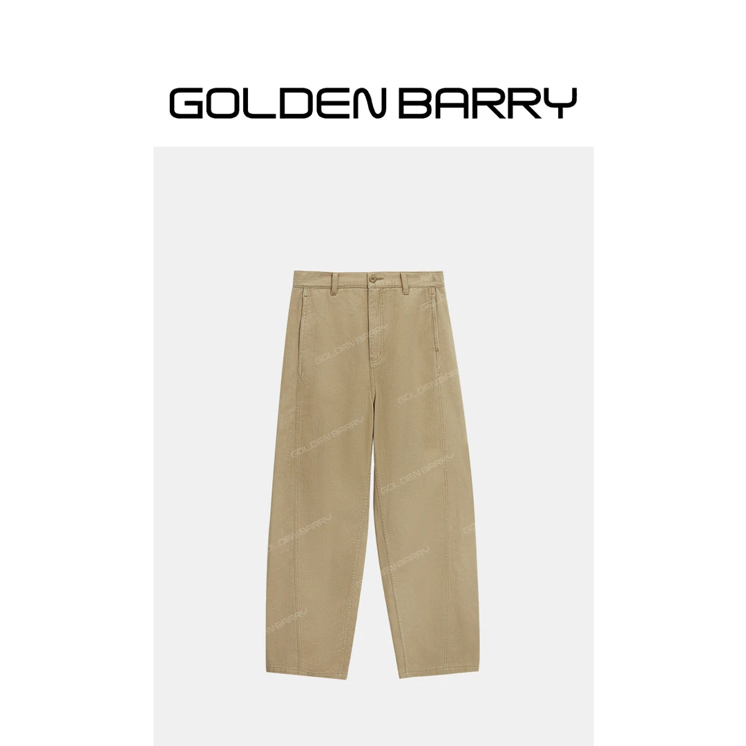 GOLDENBARRY【6.18】522006舒适休闲磨毛镰刀裤