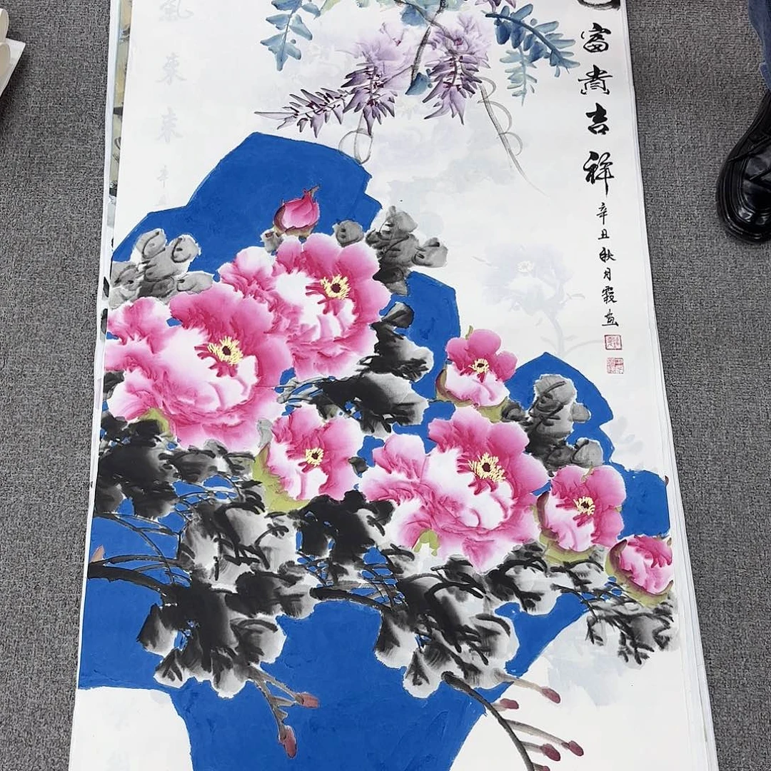 国画国画作品多次