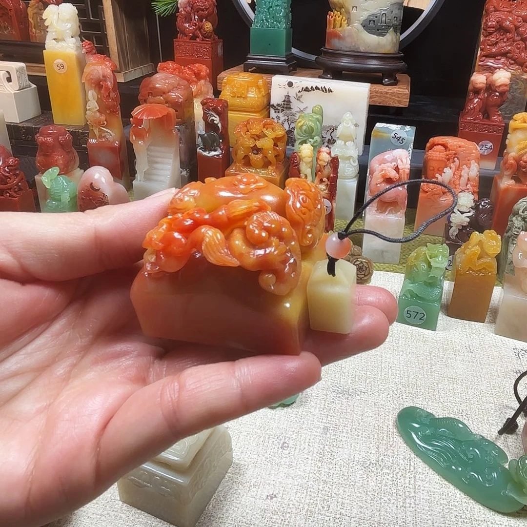 丹***姐印石寿山石包邮包刻