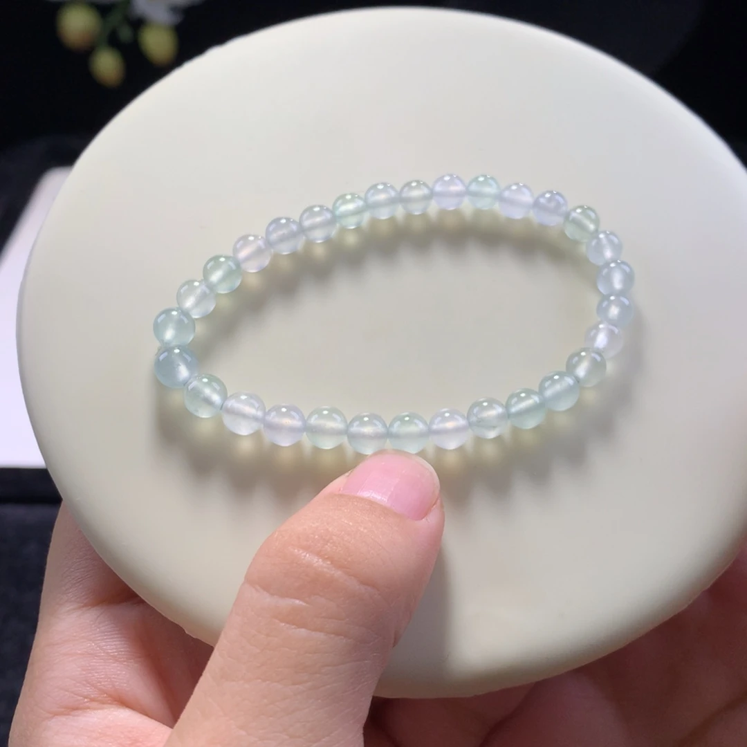 翡翠未镶嵌手串小钢炮